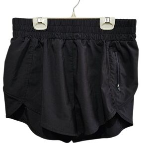 Bmjl Black Athletic Shorts with Zipper Pocket
